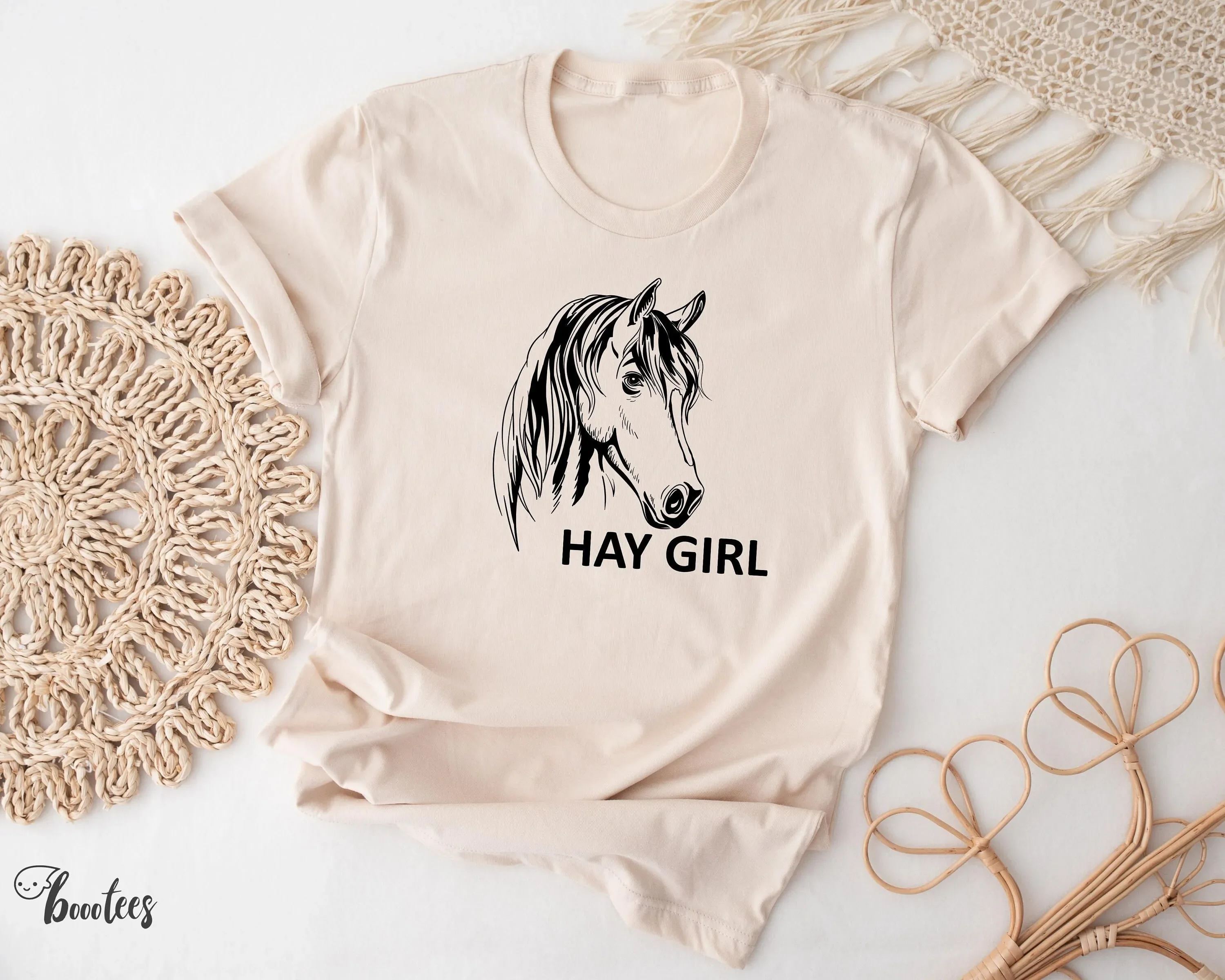 Camiseta de caballo divertida para mujeres y niños, bebé para él, su heno, amante de las niñas, granjero, granja, país