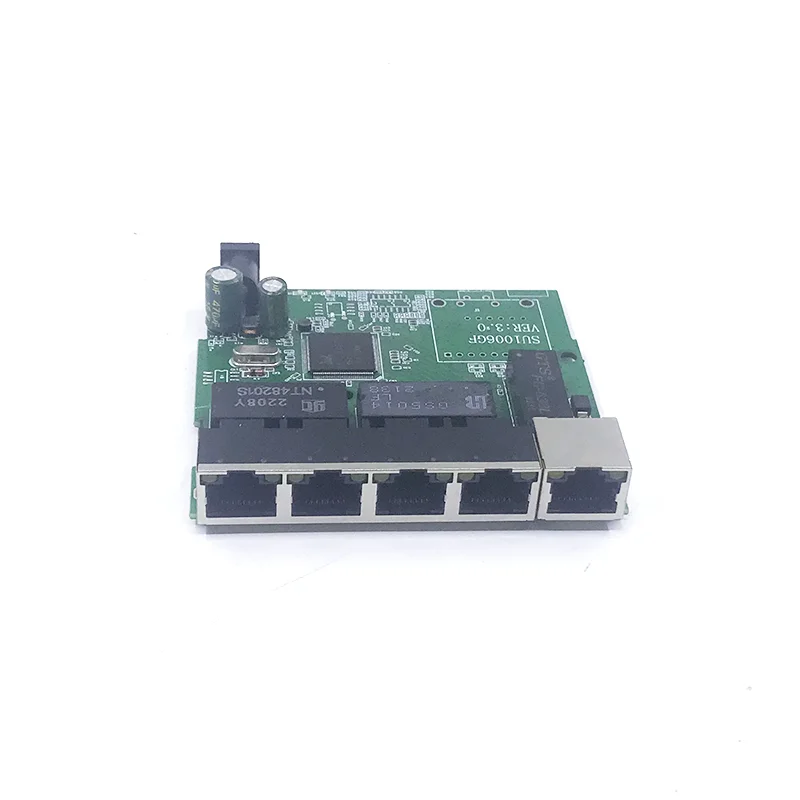 

5-port Gigabit switch module is widely used in LED line 5 port 10/100/1000 m contact port mini switch module PCBA Motherboard