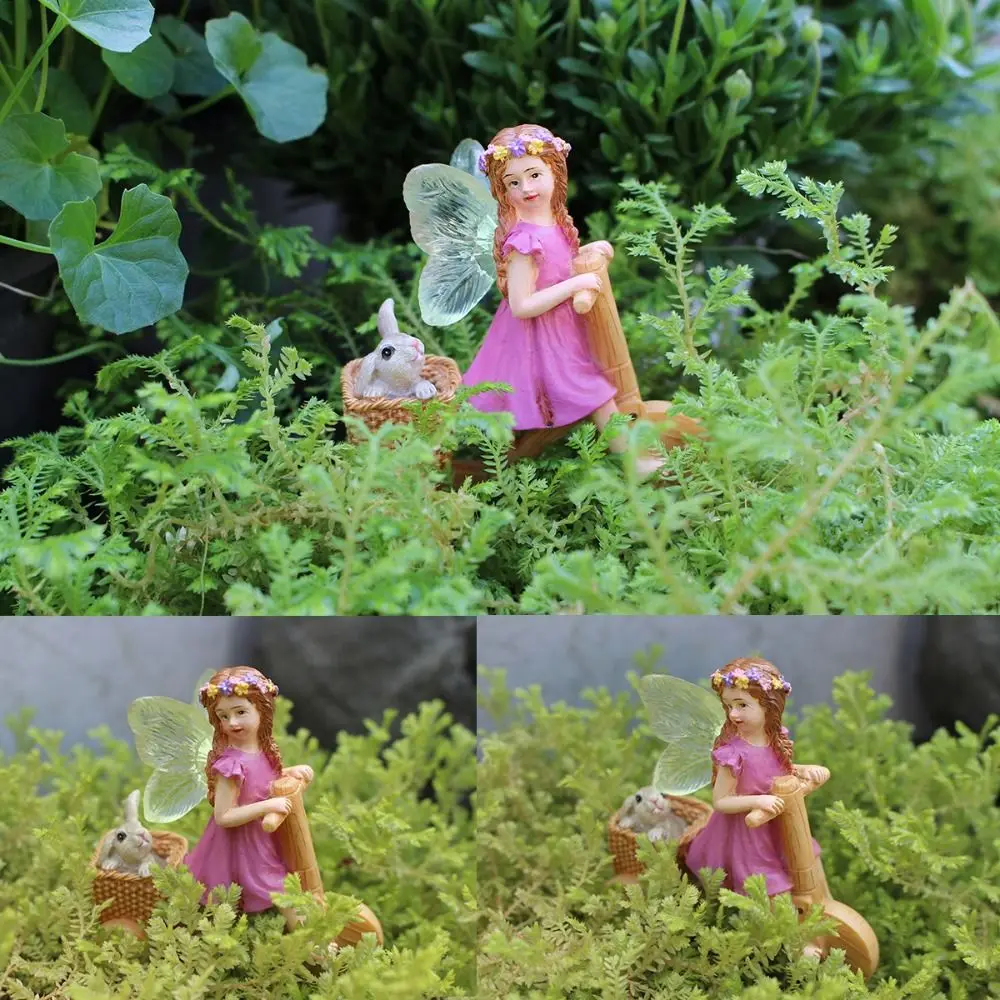 

Украшение сцены, фигурки сказочного сада из смолы, милые креативные сказочные статуи, забавные художественные вставки для бонсай, столешница