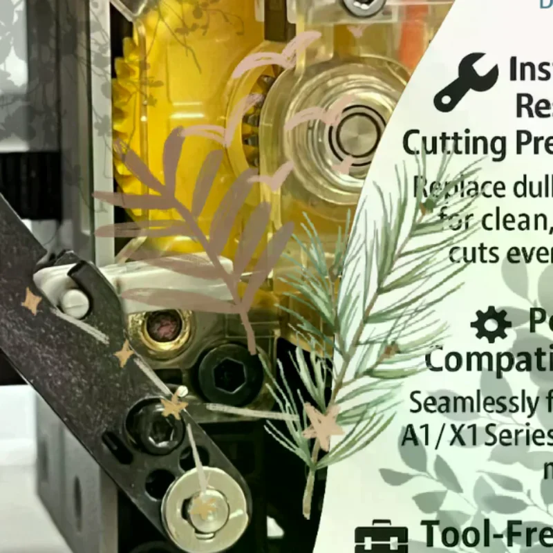For Bambu Lab Filament Cutter Blades Replacement X1/X1C/P1S/P1P/A1/A1: Mini 3D Printers Spare Parts