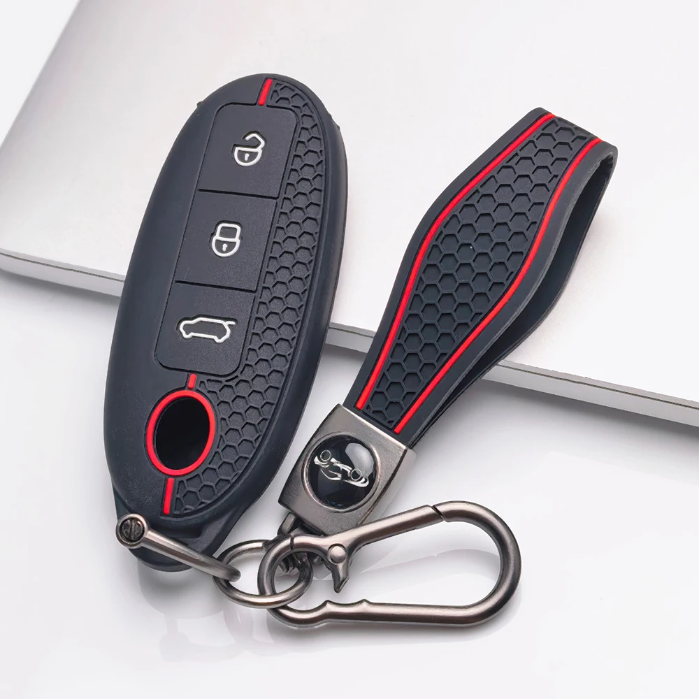 Key Fob Cover for for Dongfeng Fengguang 580 S560 500 IX5 IX7 Aeolus A60 E70 Yixuan GS Forthing SX6 S50 S500 Rich Navara Paladin