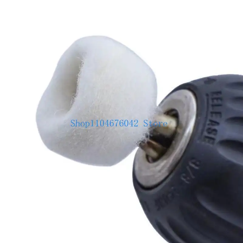 

652F High Efficiency Wool Buffing Grinding Tip With Mandrel For Rotary Tool, Metal And Glass Polishing Finishing Work