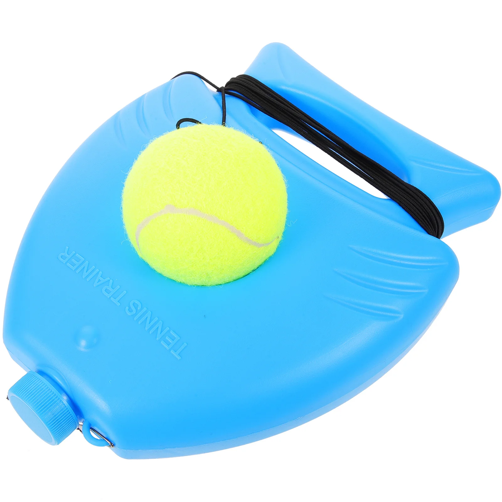 مجموعة واحدة من قاعدة تدريب التنس، أداة ممارسة رياضية خارجية من البلاستيك المتين للتدريب على التنسيق بين اليد والعين