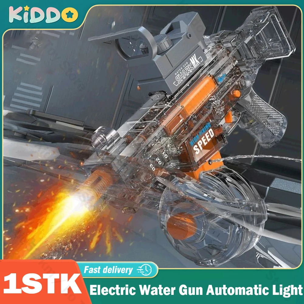 

UMP45 Electric Water Gun Submachine with Light Fully Automatic Shooting Toy Beach Outdoor Entertainment Children and Adult Gifts