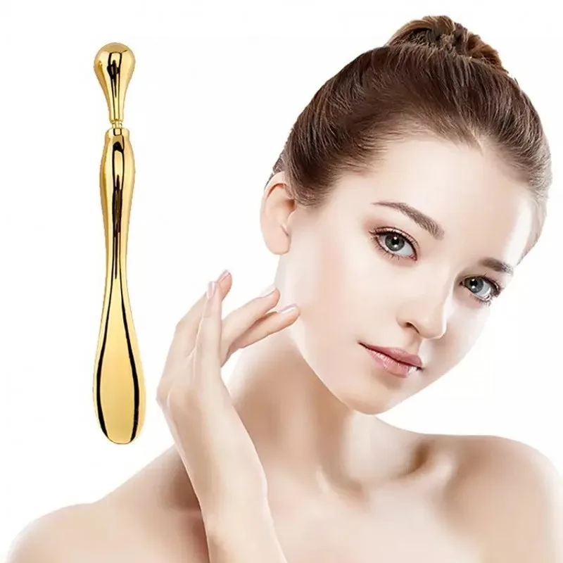 1pcs Eye Cream Applicator Metal Eye Roller Massage Stick Cosmetic Spatulas Anti Wrinkle Facial Spoon Face Thining Care Tools