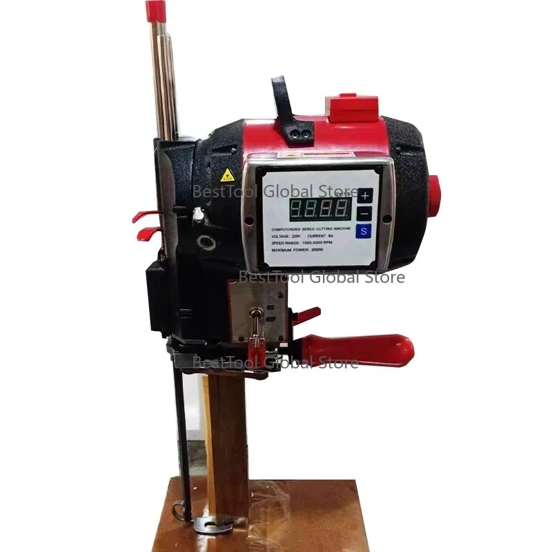 Se-rvo cutting electromech-anical scis-sors, adj-ustable au-tomatic sharpening, handheld upright computerized cutting machine