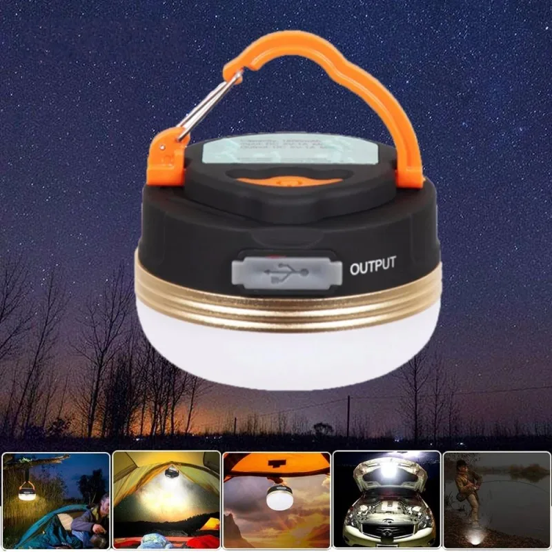 LED Portable Outdoor Lighting Powerful Lantern Camping Tent Hiking Night Hanging lamp Emergency Lamp Usb Rechargeable Light