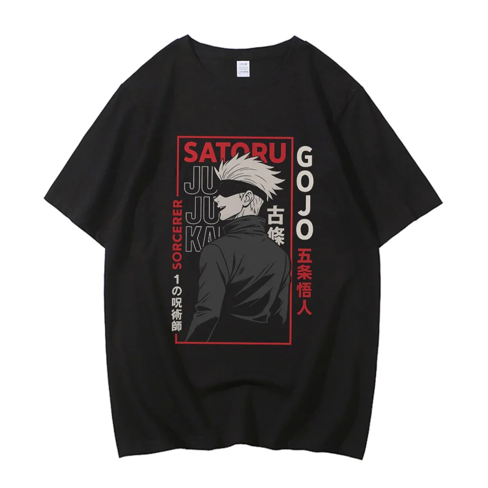 Jujutsu Kaisen Graphic Tee Streetwear Japan Style Shirt Unisex 100% Cotton Short Sleeve T-Shirt Retro Casual Fashion T Shirt