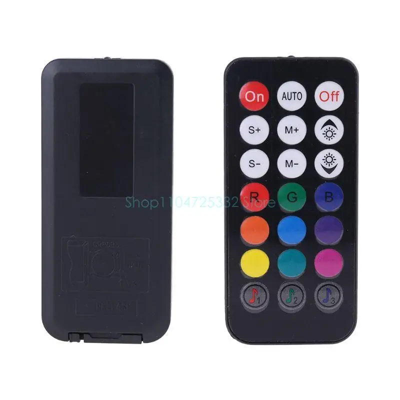 21-مفتاح الكمبيوتر RGB وحدة تحكم بالمروحة التبريد الكمبيوتر برودة المشجعين لوحة التحكم لوحدة المعالجة المركزية + محور خارجي موصل تحكم 21 مفاتيح #5