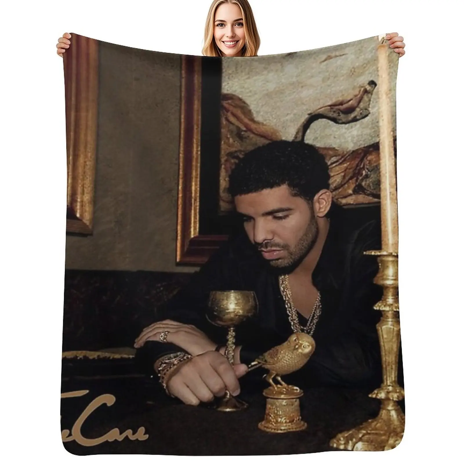 

take care drake Throw Blanket Decorative Sofa Bed Fashionable funny gift Luxury Throw Blankets