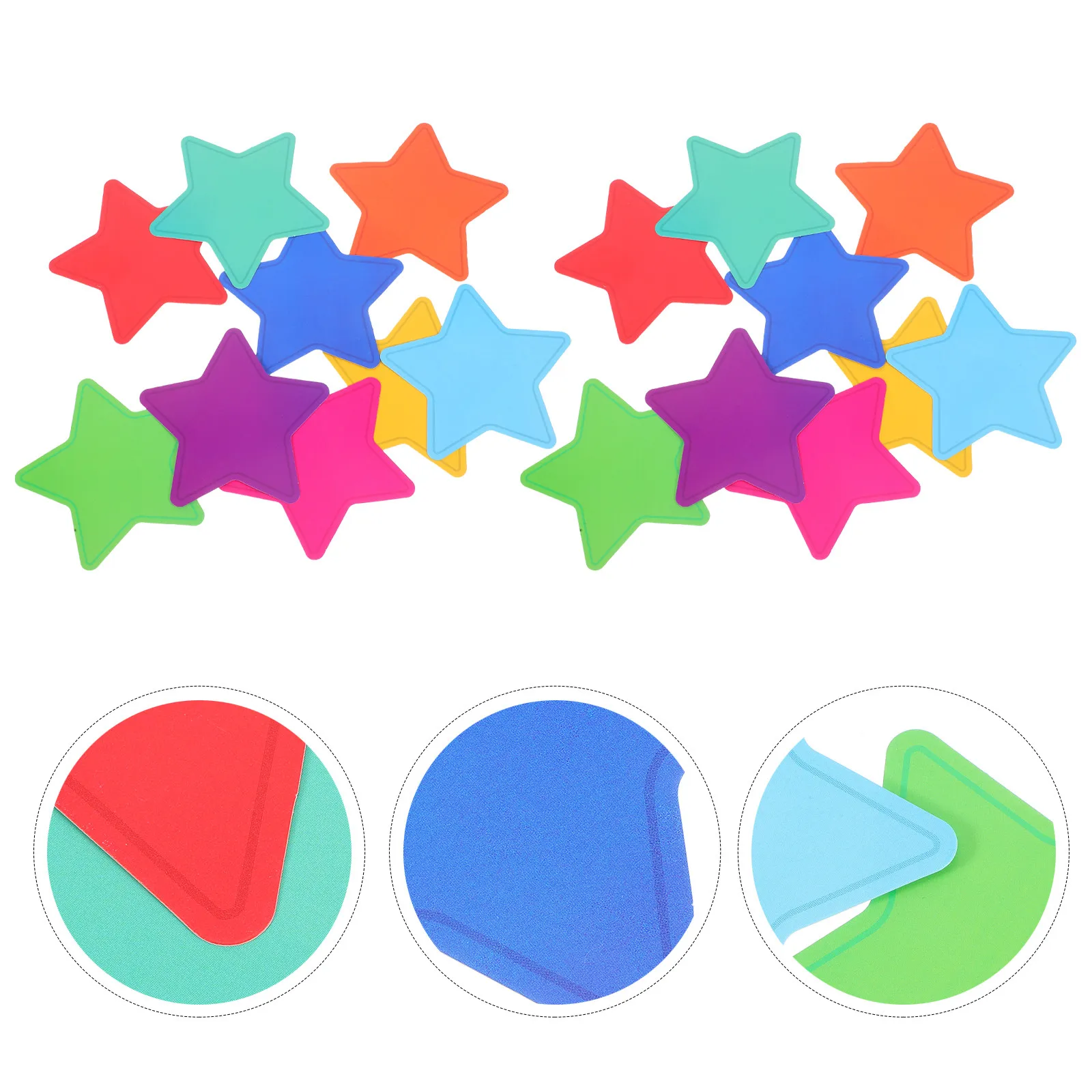

108 шт. разноцветных вырезанных звездочек для украшения доски объявлений, настенный декор в форме звезд, для класса, офиса, вечеринок, на 4 июля