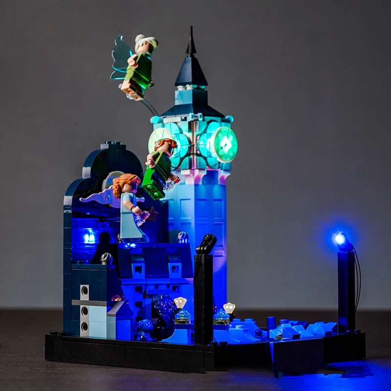 Zestaw oświetlenia LED DIY do LEGO 43232 Peter Pan i lot Wendy po Londynie (tylko światło LED, bez modelu klocków)