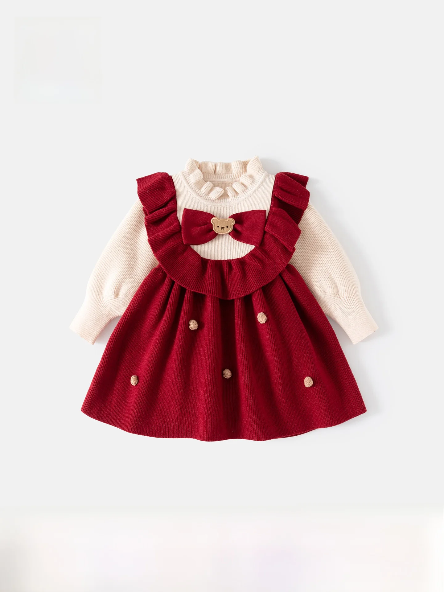 vestito-in-maglia-stile-principessa-per-bambina-moda-autunnale-vita-alta-maniche-lunghe-gonna-a-trapezio-di-media-lunghezza-per-bambine-di-anni