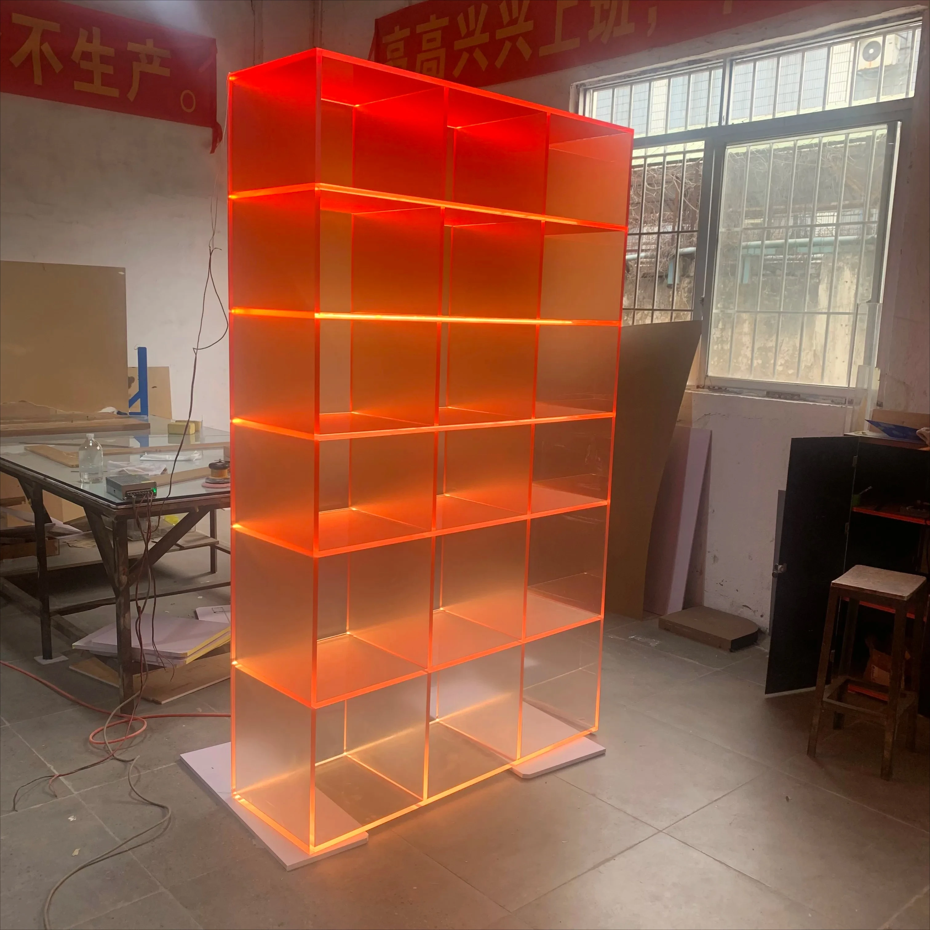 Craft High Quality Custom Display Stand Acrylic Floor Magazine Rack Simple Display Shelf Bookshelf