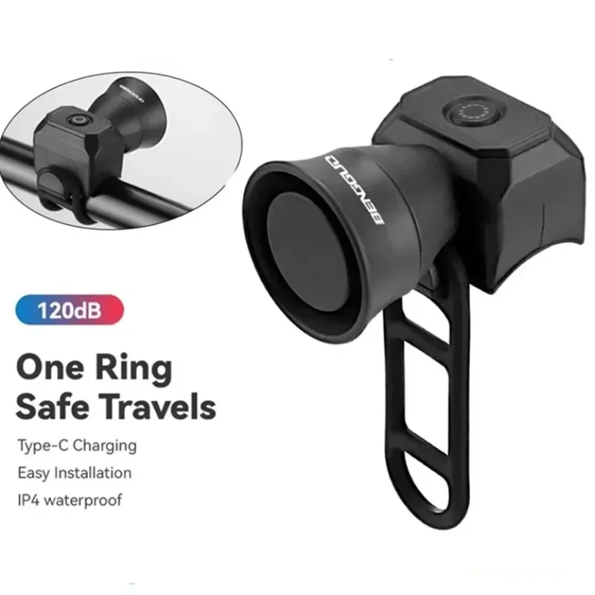 

120 Decibels Small Speaker Bicycle Horn Waterproof Electronic Speaker Bike Bell Riding Equipment Cycling Accessories