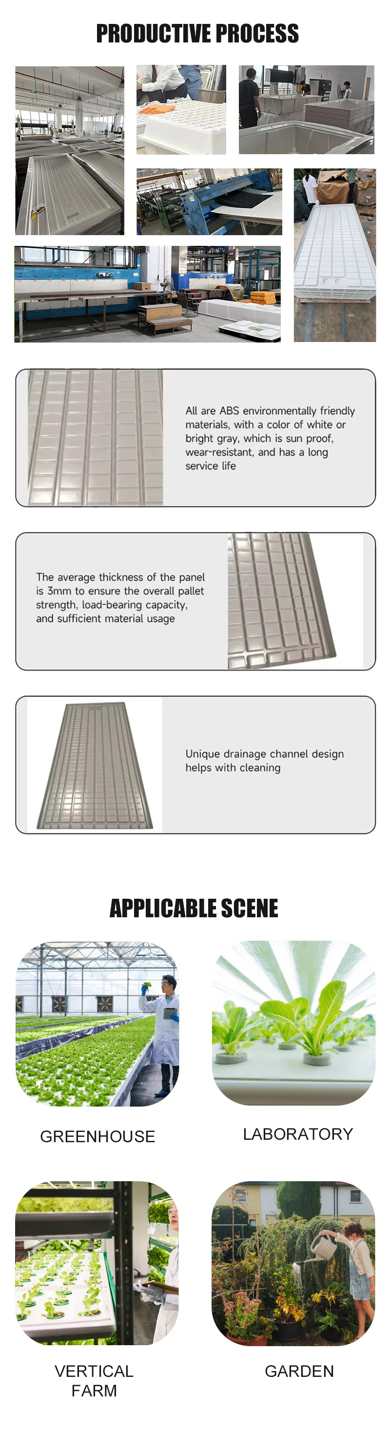 高品質ABS製育苗トレイ、28～36穴、長方形、室内水耕栽培、種子発芽、マイクログリーン、温室栽培用