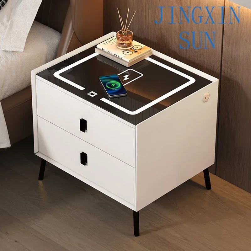 Maximalist Narrow Nightstand Nordic White Ornaments Bedside Nightstand Girls Simple Mesita De Noche Dormitorio Furnitures