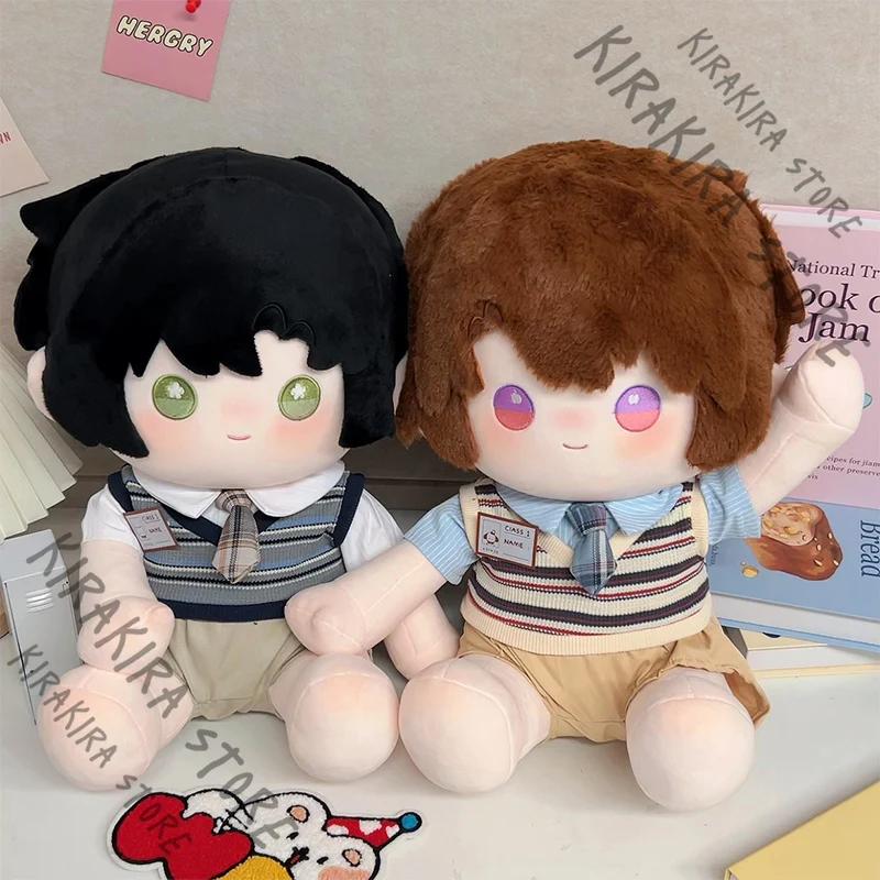 

Love and Deepspace Zayne Caleb Cosplay Moppet Kawaii Sitting Position Mascot Anime Cotton Figurine Accessories 40cm New Arrival