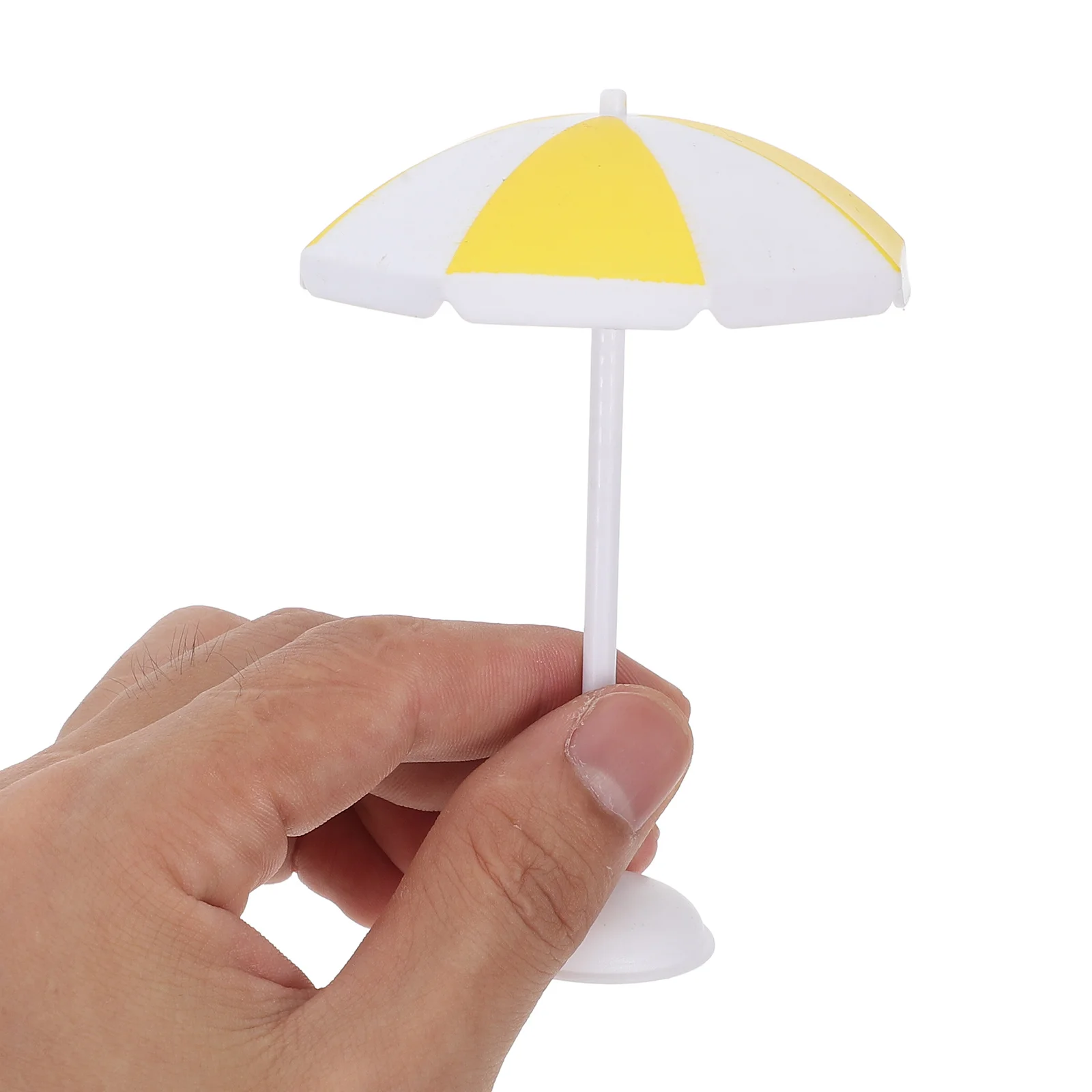 6 pezzi in miniatura ombrellone da spiaggia parasole decorativo per casa delle bambole acquario terrario scena dell'oceano artigianato decorazione dell'home office mini
