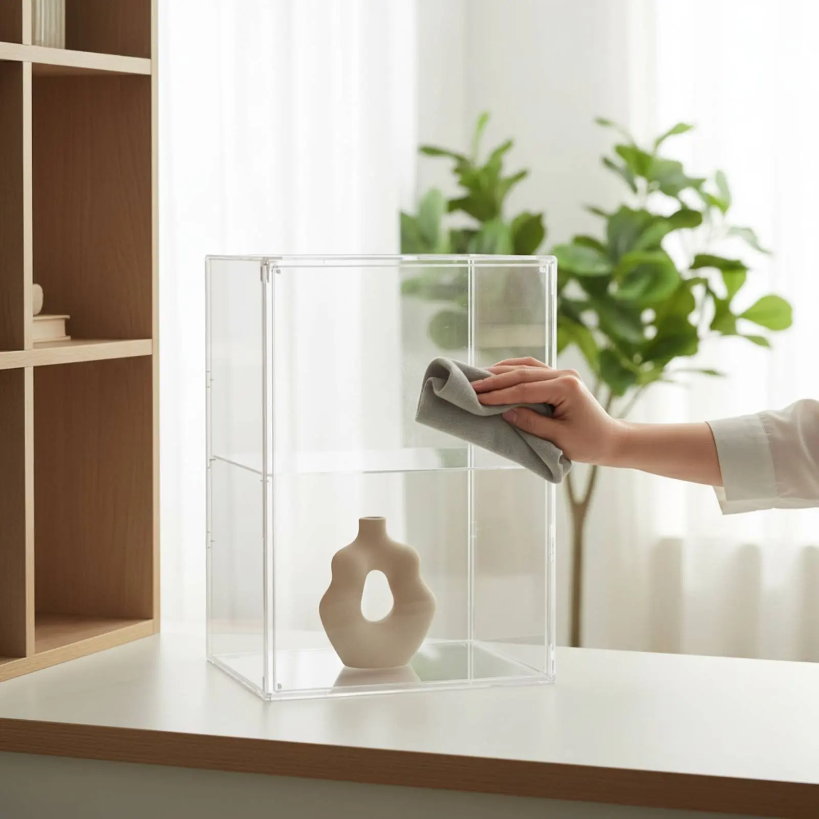 

Прозрачный демонстрационный бокс для фигурок, герметичный контейнер для хранения, прозрачный пылезащитный штабелируемый футляр для игрушек на стол