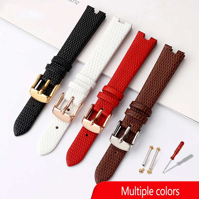 12MM 14MM Bracelet Ladies Watch Strap For G-C Women YA141.4 YA141505 High-quality Leather Watchband Notch Fitting Wristband