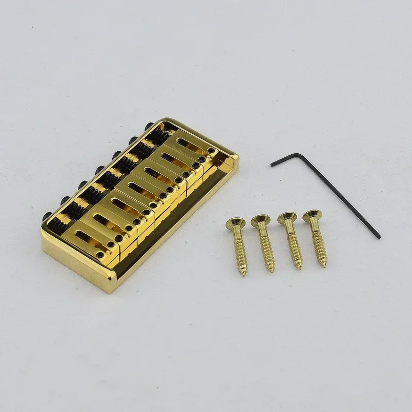 

1 Set 7 String Electric Guitar Fixed Bridge Saddle Stainless/Steel Plate Black/Chrome/Gold Guitar Accessories