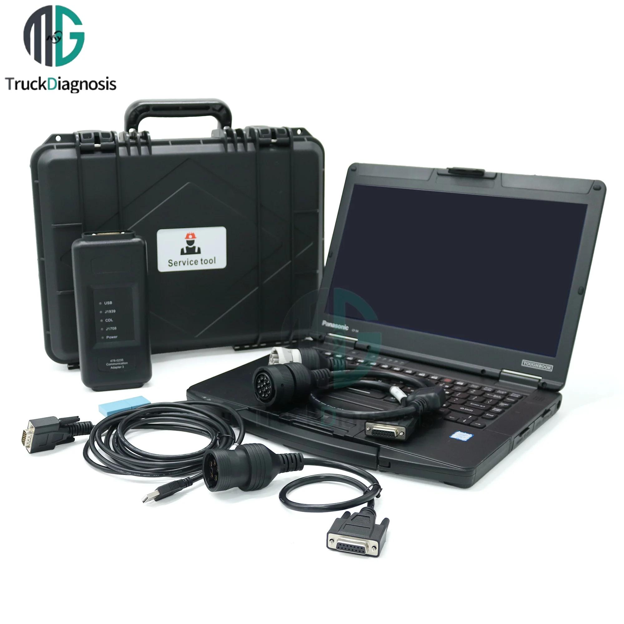 

Диагностический инструмент CAT ET4 478-0235 с ноутбуком CF54 и коммуникационным адаптером 538-5051 для сканера тяжелых грузовиков Caterpillar