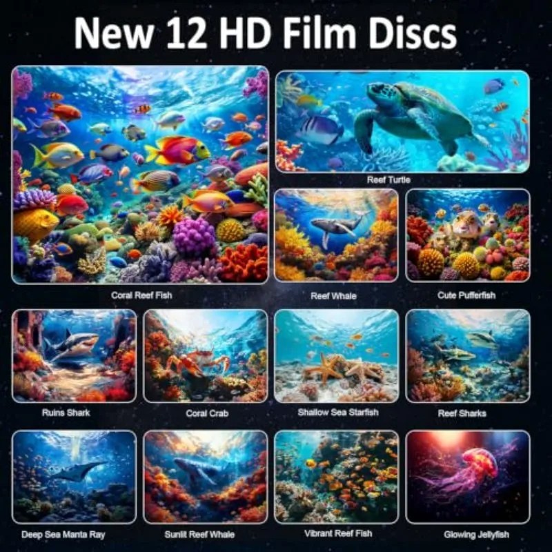 Galaxy Projector Pro 25 in 1 Planetarium Star Projector Solar System Ocean 360° Rotating LED Nebula Ceiling Projector For Bedroo
