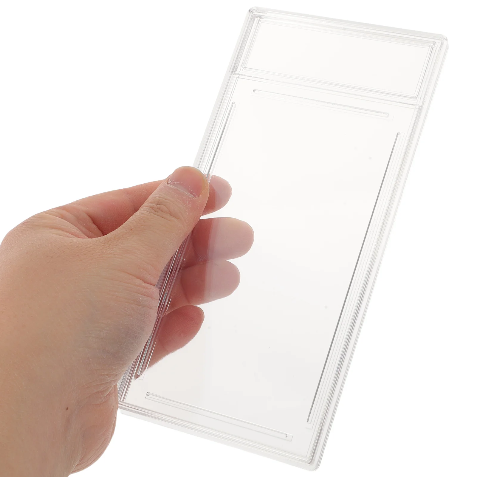 

5pcs Card Storage Case Transparent Hard Plastic Holder For Sports Trading Baseball Cards Display Protection