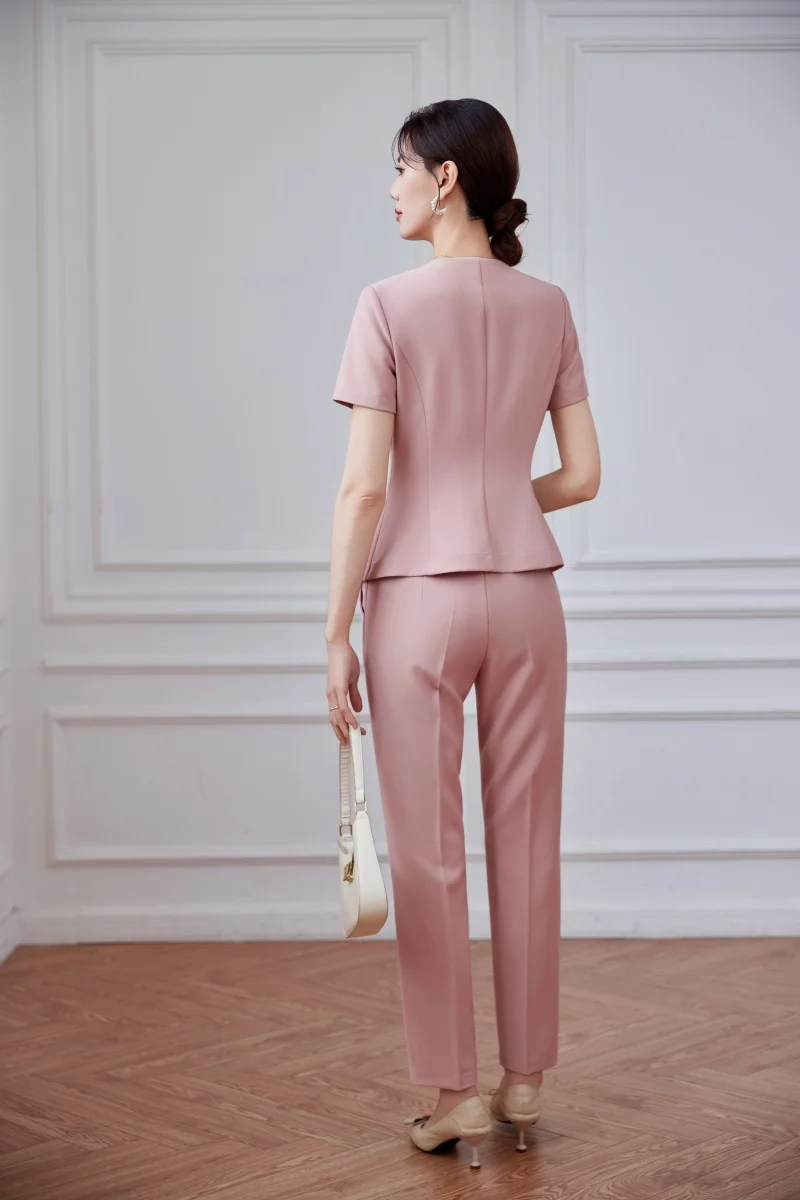 AIyssa Fashionable Professional Women's Suit, High-Quality Two-Piece Pants + Blazer. Unique Temperament, Elegant and Charming