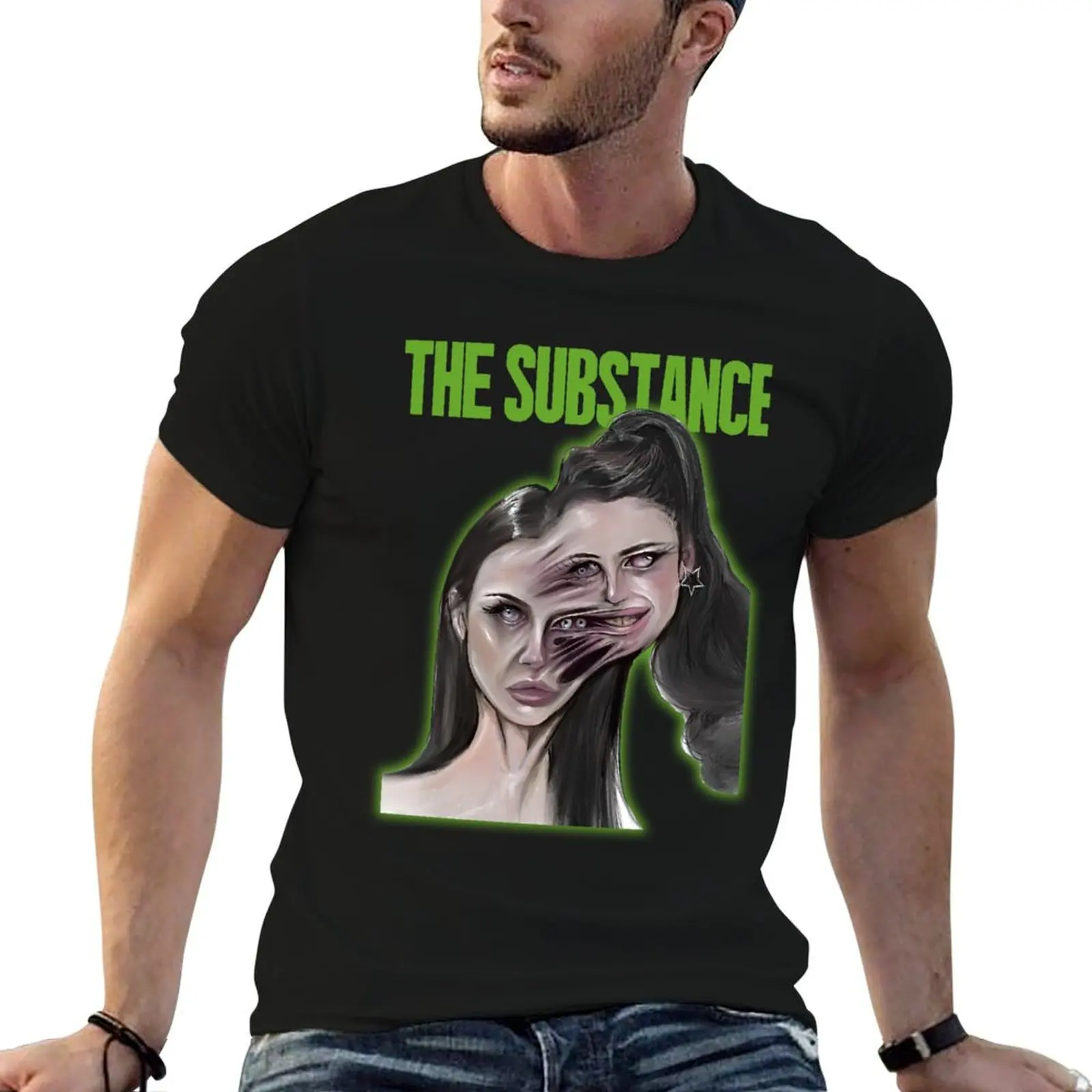 Camiseta The Substance Art Relaxed Fit, camiseta de manga corta, camiseta gráfica, camisetas para fanáticos de los deportes para hombres