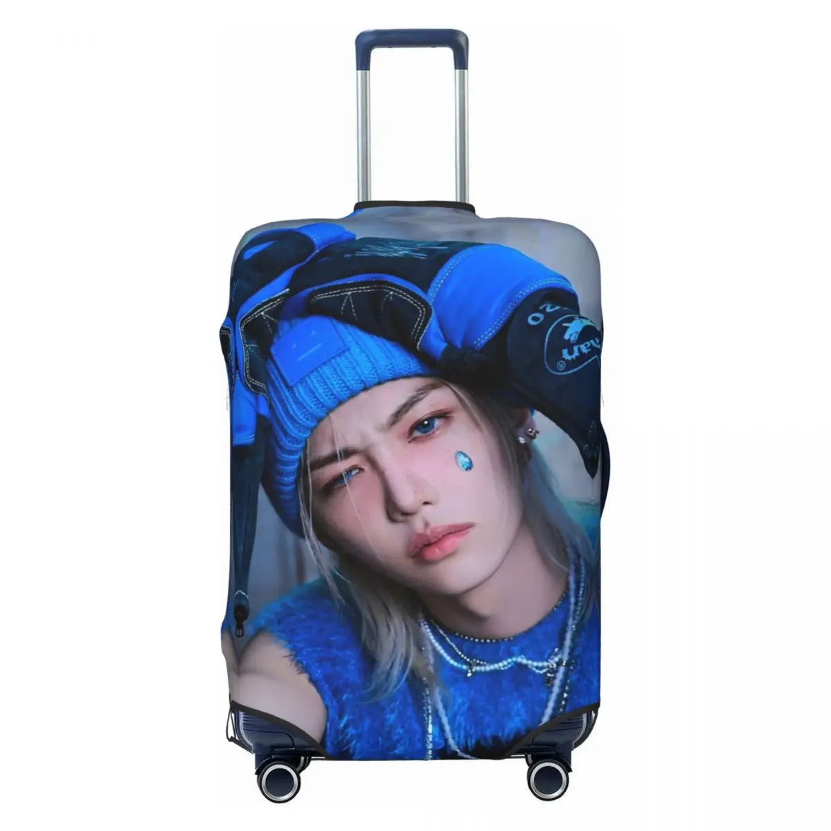 KPOP S-trays Band Hyunjin Felix Bang Chan pokrowiec na walizkę dla dzieci podróżny lot elastyczny ochraniacz na bagaż