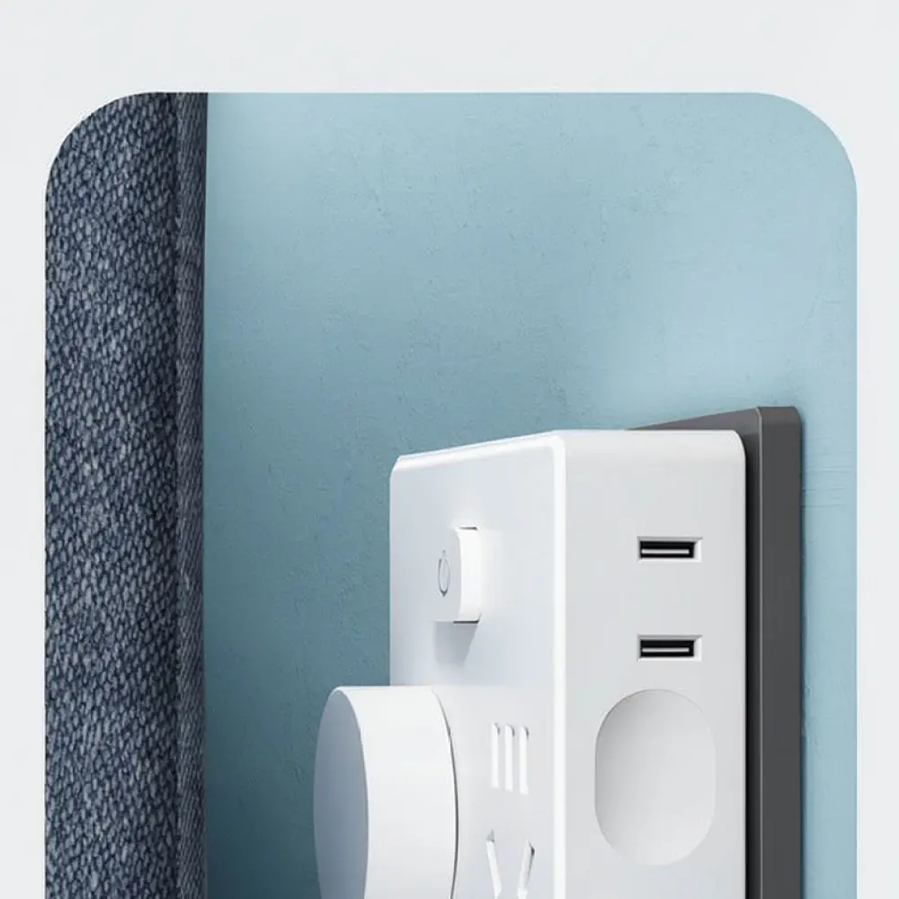 Compact Cube Outlet Extender Multi Socket Wall Charger With Usb Type C Interface For Desktop Power Distribution