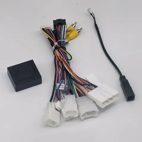 Car 16-pin Android Wire Harness Power Cable Adapter For Toyota Corolla/Camry/RAV4 With Canbus