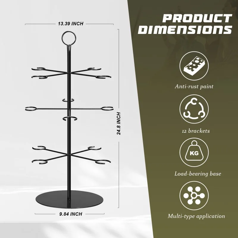 3 Layers Wine Glass Storage Rack Creative High Footed Cup Hanging Organizer Racks Kitchen Bar Cocktail Glass Display Holders