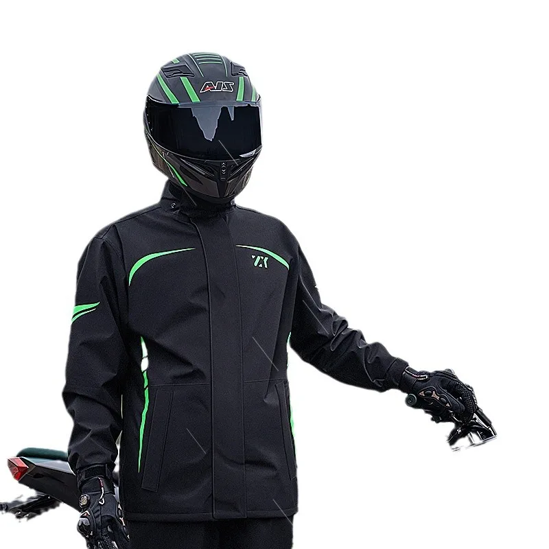 Men's Split Rain Suit Motorcycle Riding Rainstorm Proof Takeaway Rider Electric Vehicle Rainproof Poncho