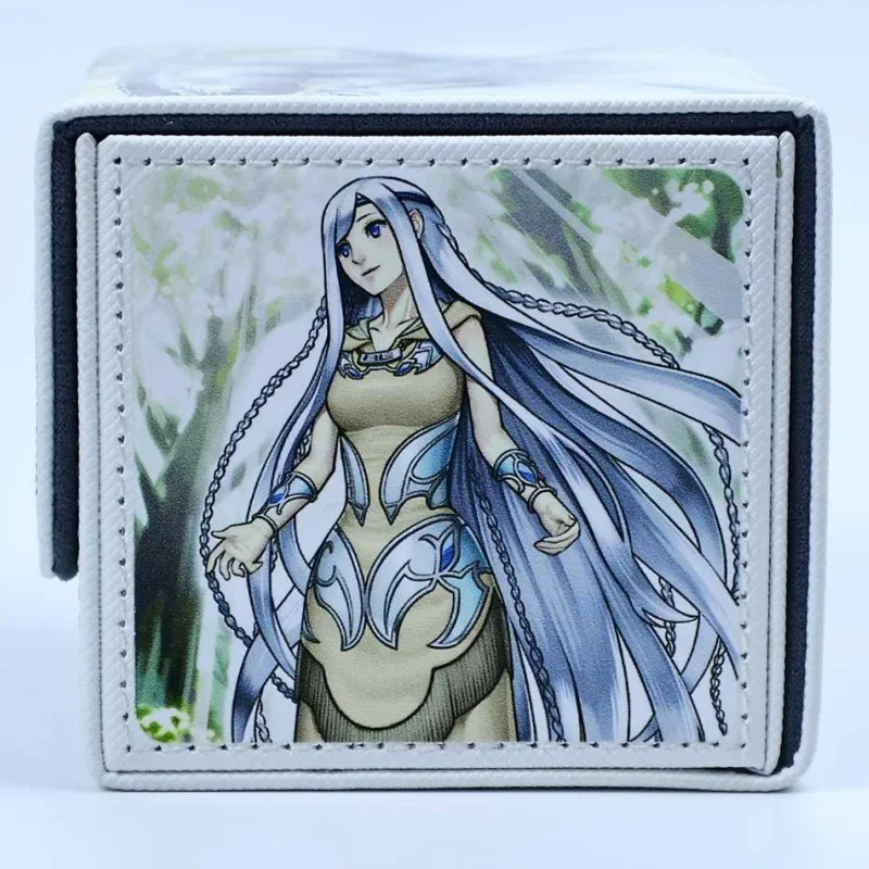 Yu-Gi-Oh! Card Case Maiden of White Prayers with Eyes Blue Tcg Diy Portable Collection Card Storage Box Action Toy Figures Gifts