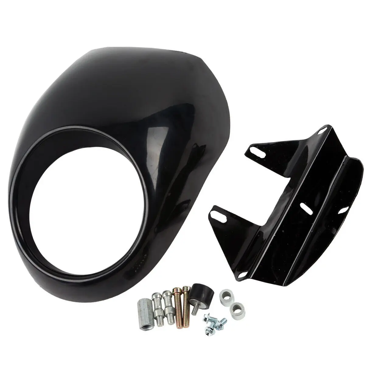 Motorcycle Gloss Black Front Headlight Fairing Mask Cover For Harley Sportster XL 1200 XL883L Dyna 1973-UP