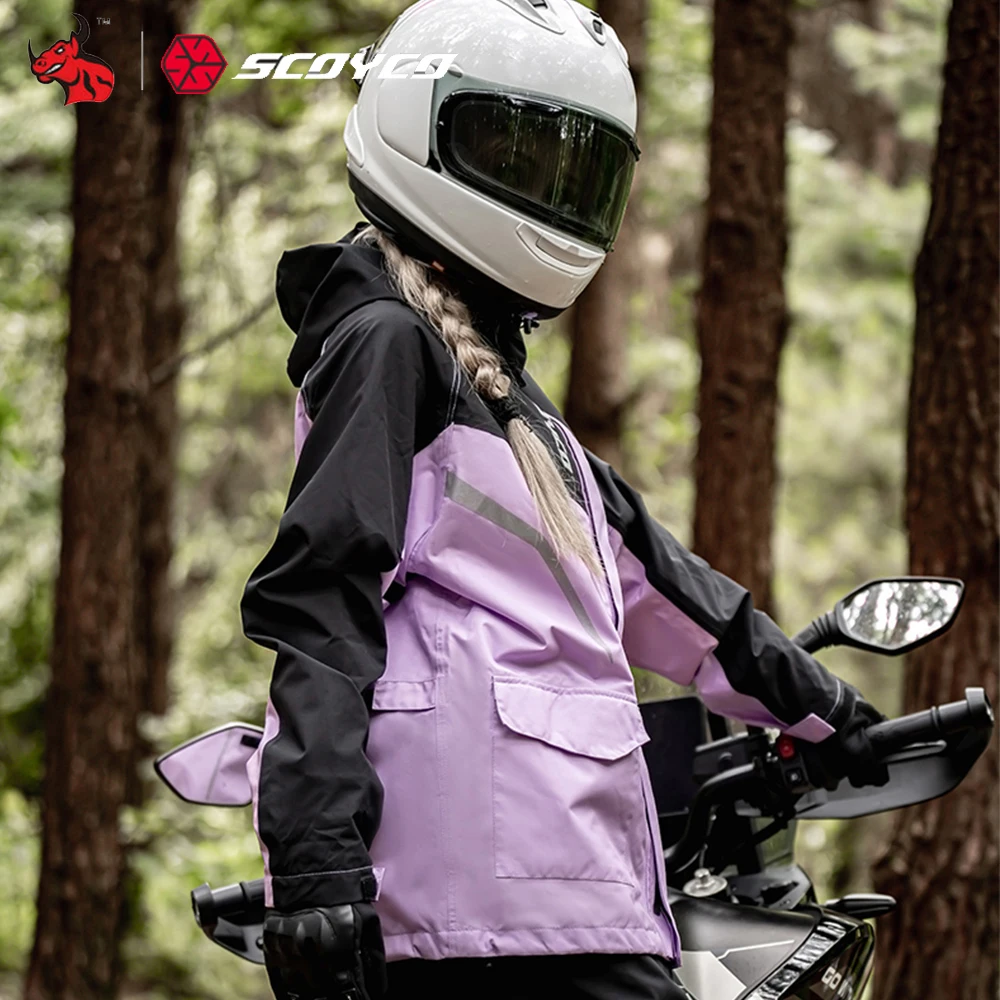 Motorcycle Riding Raincoat Women's Knight Raincoat Motorcycle Rainstorm Proof Split Pedal Electric Car Raincoat