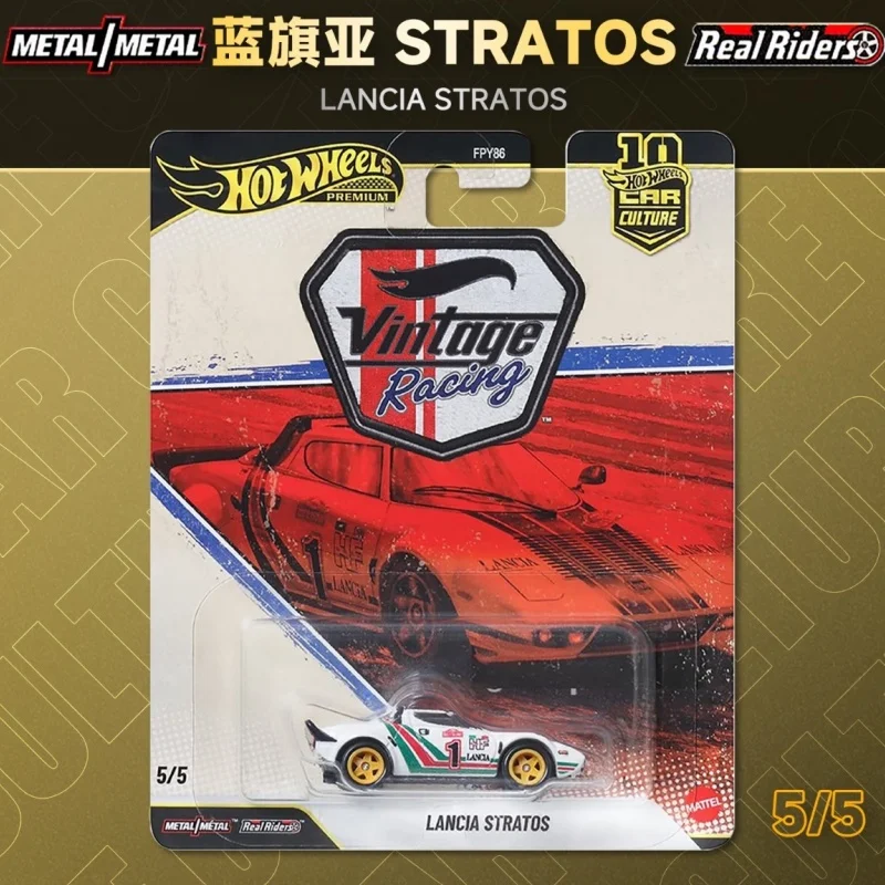 2026 Hot Wheels Premium Car Culture Vintage Racing Jaguar Porsche Corvette Ferrari Lancia 1:64 Ornament Holiday Gifts Model Car view 5