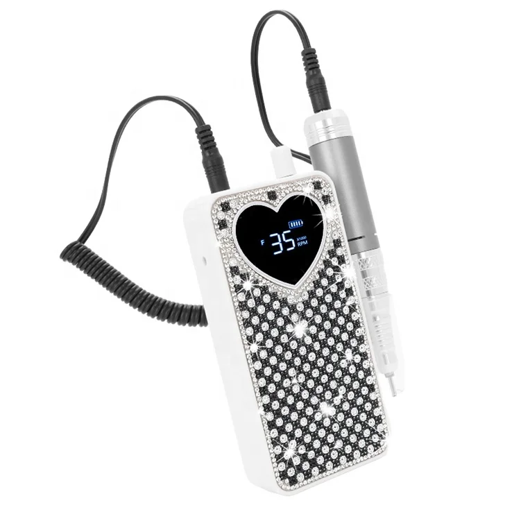 

High Quality 35000RPM Cordless Diamond Nail Polishing Machine Low Noise UV Lamp LED Light Source for Nail Salon