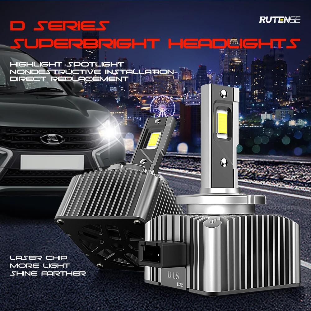 LED Headlight d1r d1s d2s d2r d3s d3r d4s d5s d8s HID light replacement Xenon Bulb super bright IP68 with Canbus D Series Bulb