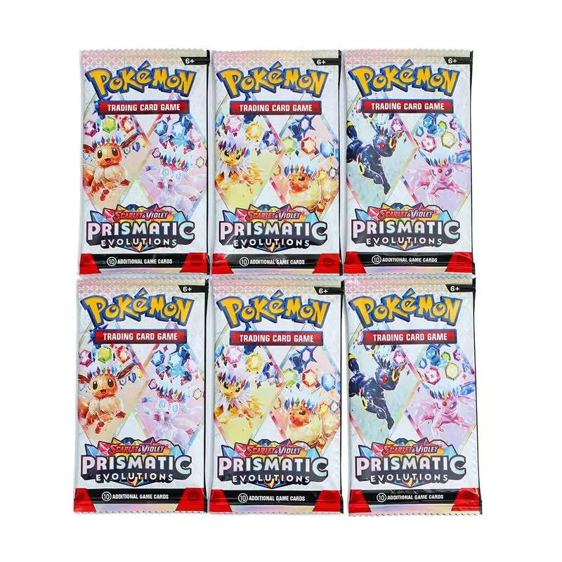 Prismatische Evolutions 360 stuks Pokemon-kaart Engelse Booster Battle Transactiekaart Transactiecadeaukaart