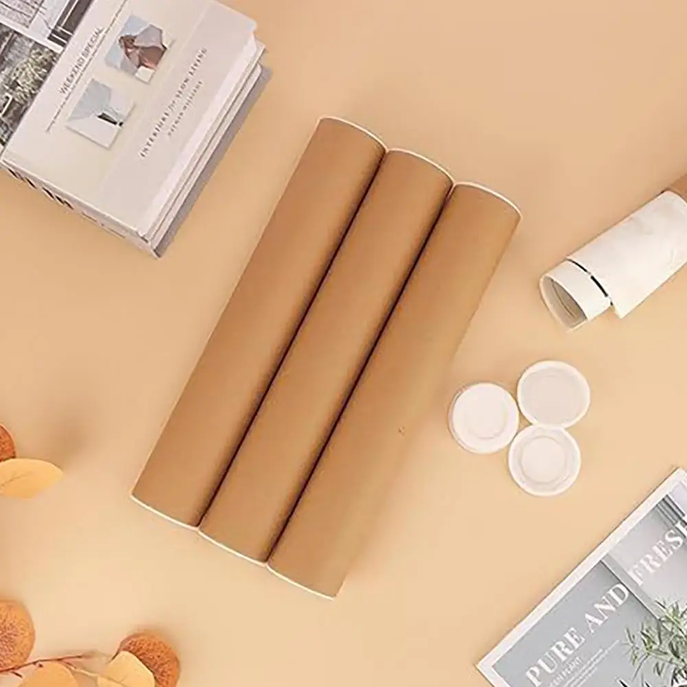 Great for storage and transportation. Protect valuables from unnecessary damage in these covered Kraft cardboard tubes