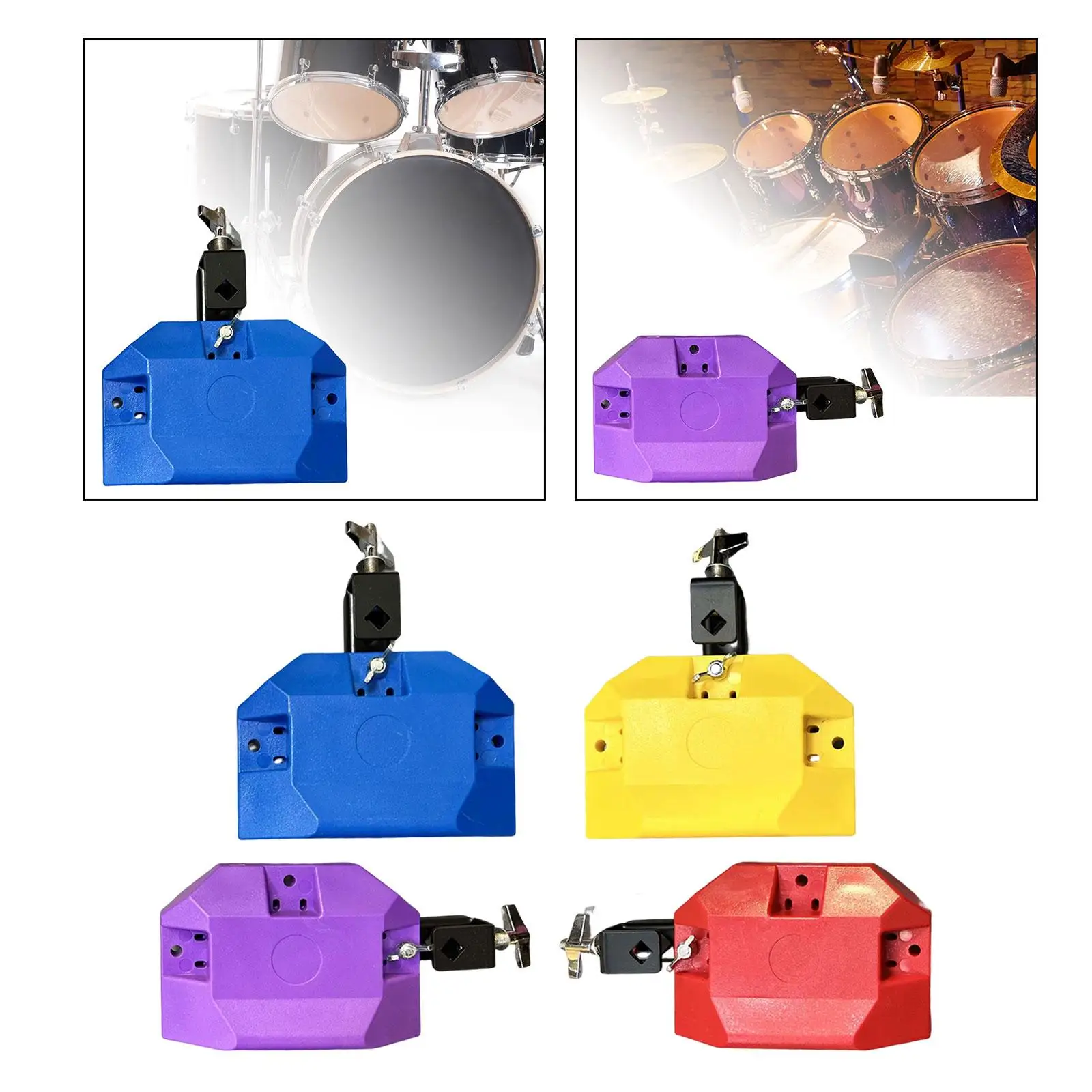 High and Low Sound Musical Percussion Block Noisemaker Latin Drum Instrument