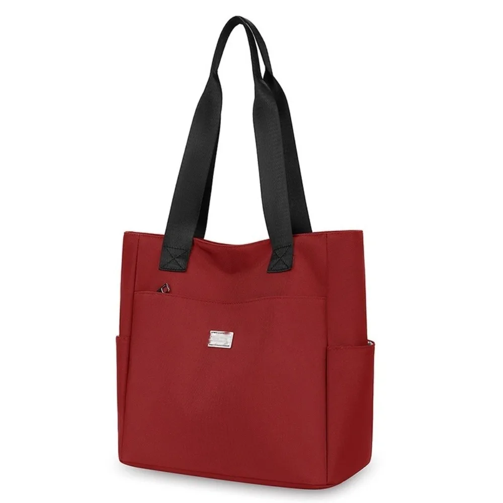 

Durable Nylon Shoulder Bag Practical Simple Large Capacity Handbag Unique Elegant Lightweight Bag Work Use