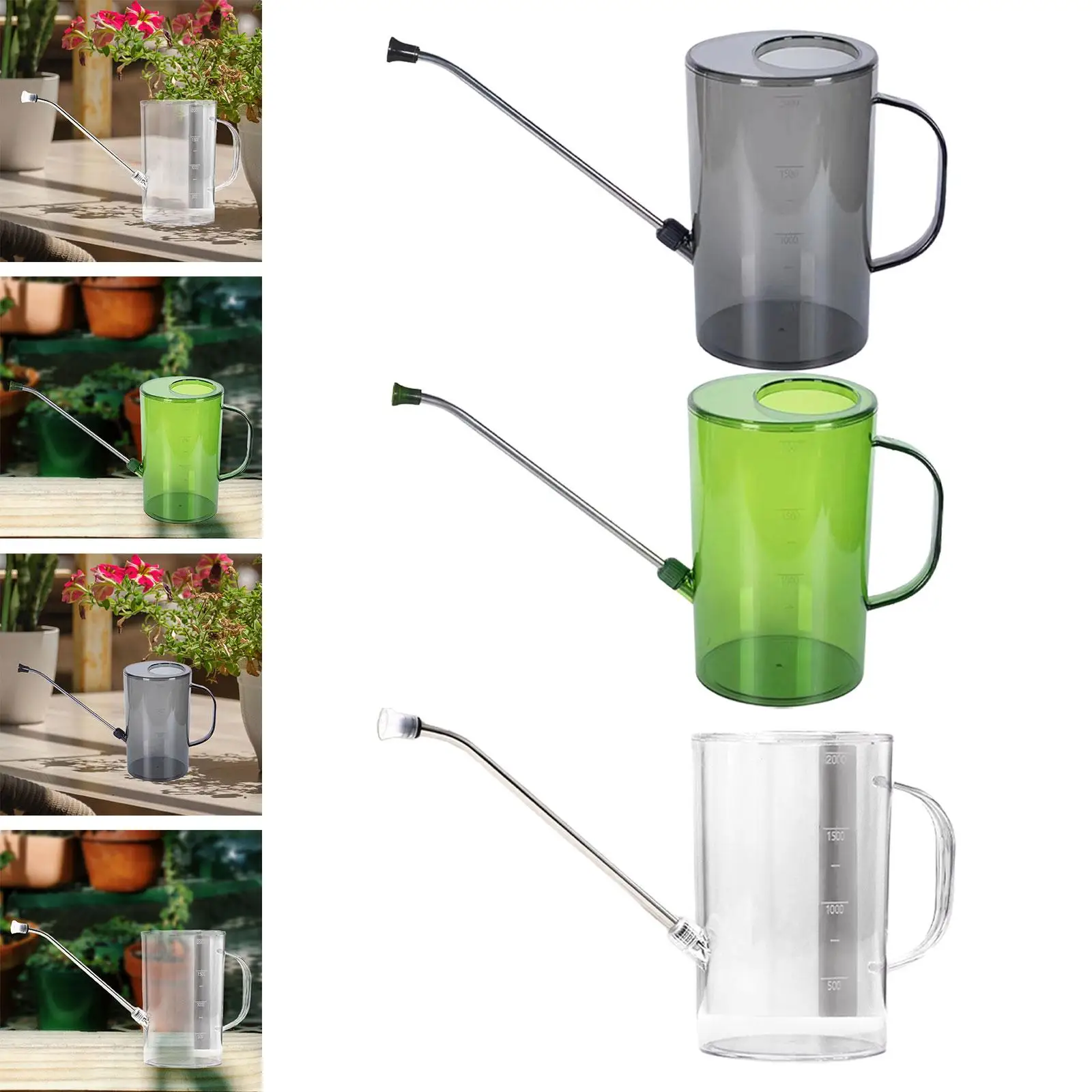 

Комнатная лейка 2000 мл, длинный носик, разбрызгиватель для растений, ведро для полива, чайник для лейки для комнатных растений бонсай