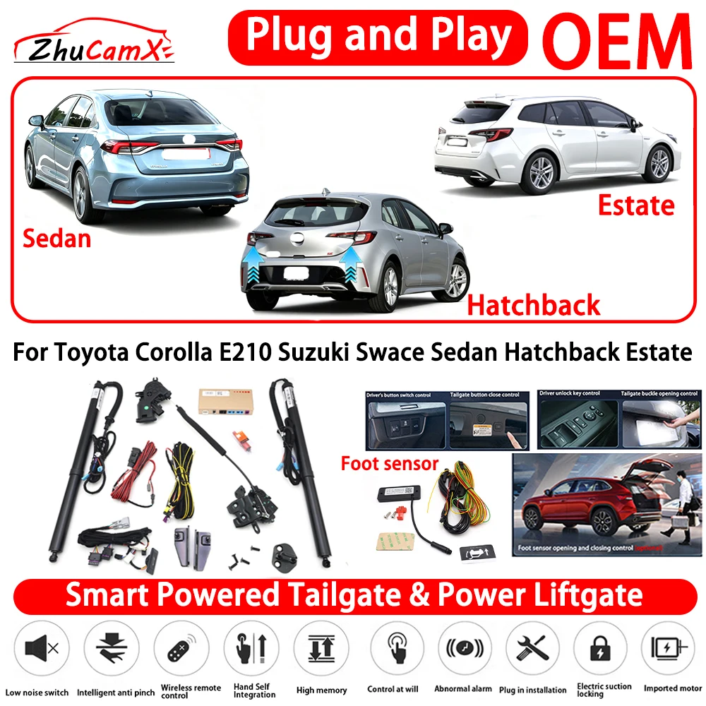 for Toyota Corolla E210 Suzuki Swace Sedan Hatchback Estate Smart Powered Tailgate Power Liftgate Automatic Rear Trunk Tailgate