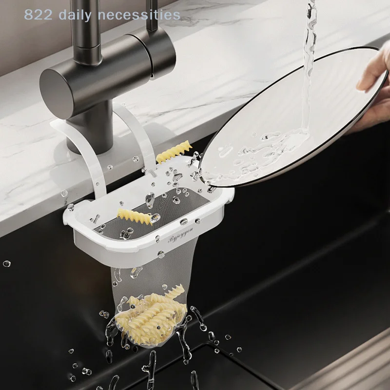 convenientKitchen Sink Garbage Filter Rack Dishsink Anti Clogging Drainage Holder Drainage Basket Stand For Soup Leftovers Food