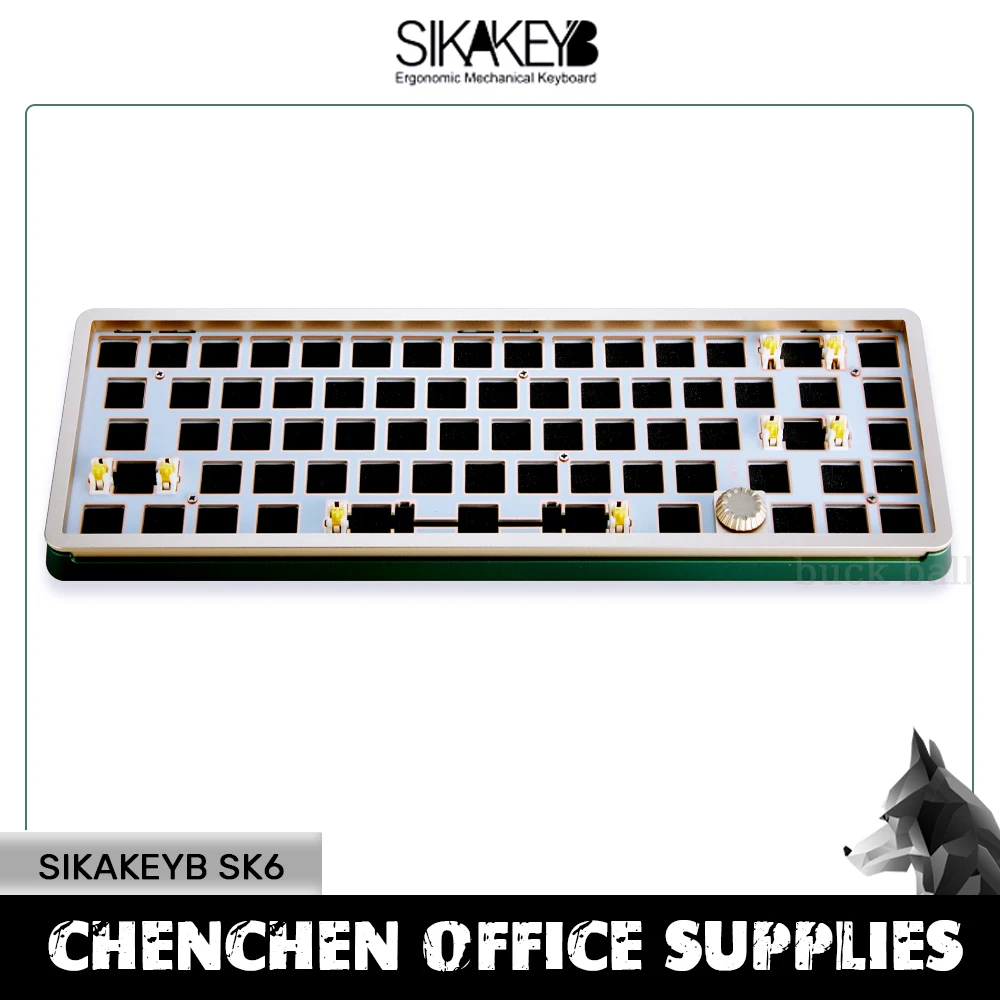 

SIKAKEYB SK6 Wireless Keyboard Kit 3 Mode USB/2.4G/Bluetooth Gaming Keyboard Kit 69keys RGB Gaming Mechanical Keyboards Kit Gift